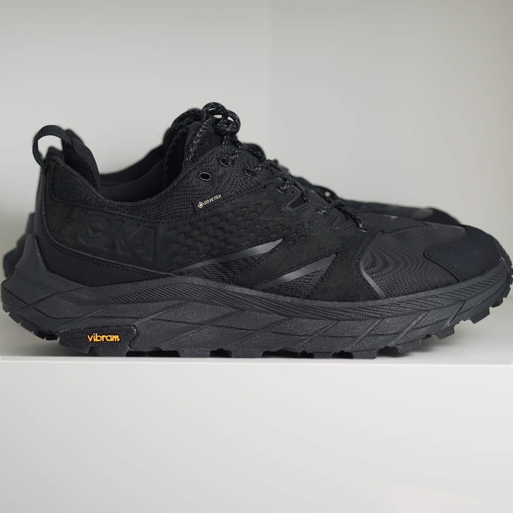 Hoka One One Anacapa Low GTX Gore-Tex Black Hiking Shoe Waterproof Men US 12.5